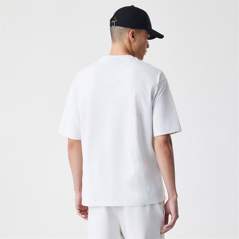 Heren new eera essentials t-shirt Grijs - Afbeelding 2