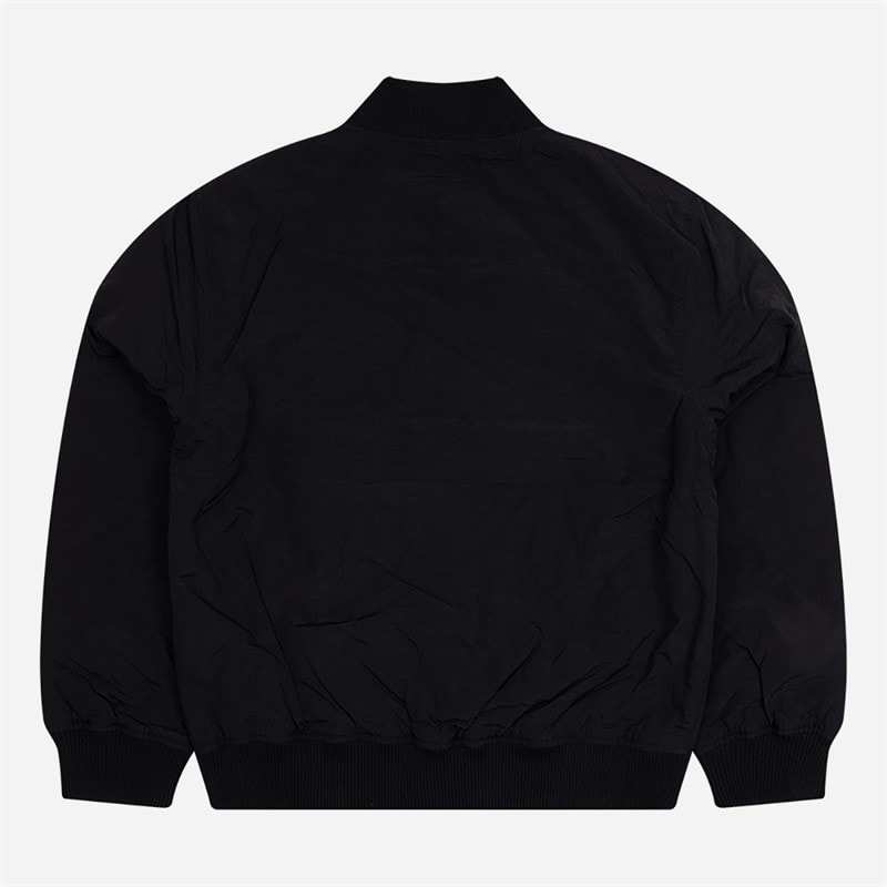 Heren nylon bomberjack Zwart - Afbeelding 2