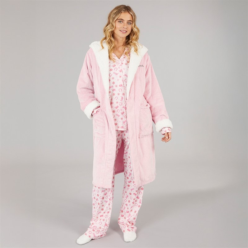 Damen - Rhiannon Morgenmantel Pink - Bild 3