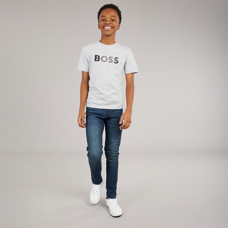 Chłopcy jeansy slim Carson Mid Wash – zdjęcie  4