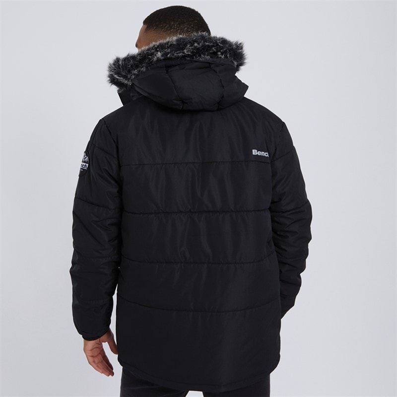 Heren koufax gewatteerde parka Zwart - Afbeelding 2