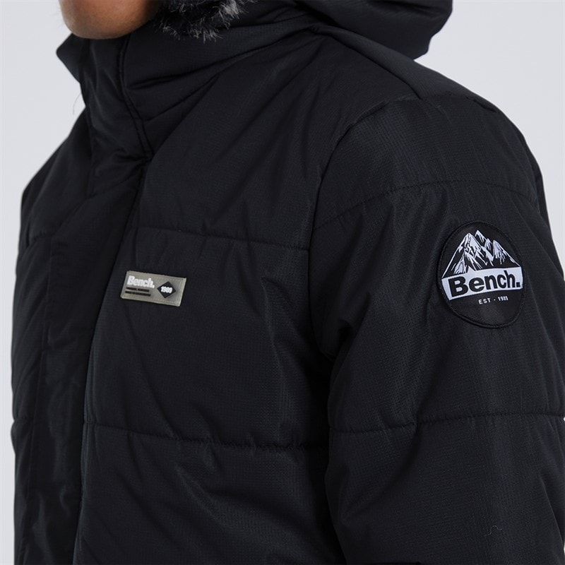 Heren koufax gewatteerde parka Zwart - Afbeelding 3