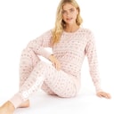 Ensemble de vêtements d'intérieur Soffi femmes Dusky Pink Fairisle