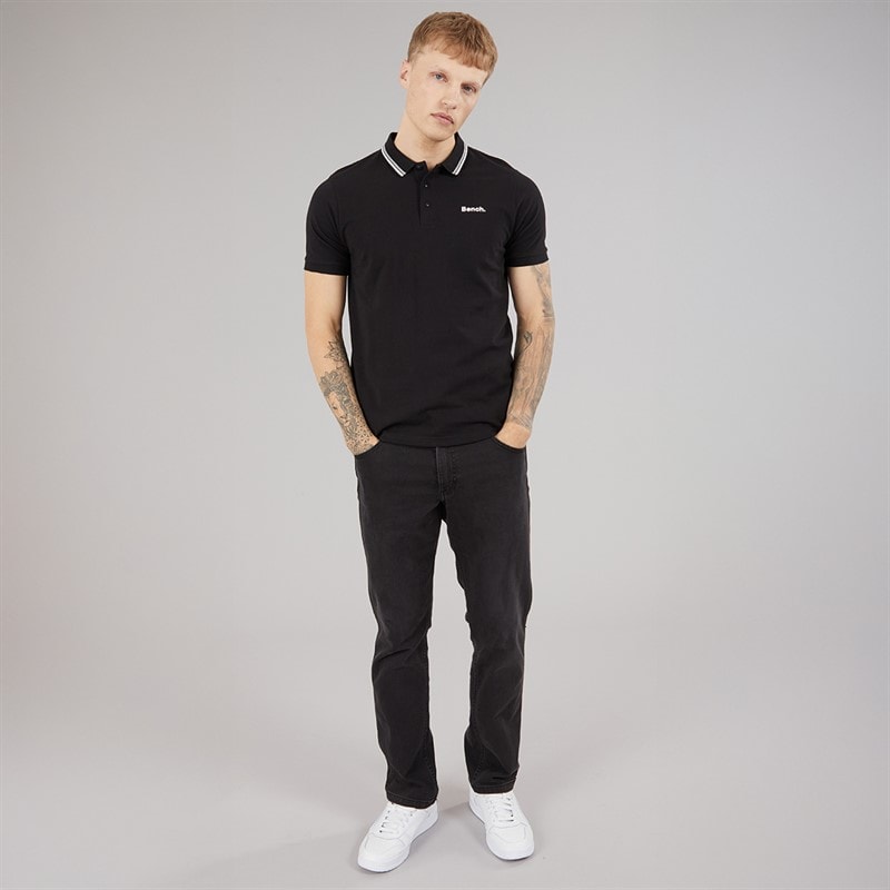 Herren - Gruff Polo-Shirt Schwarz - Bild 4