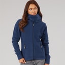 Dames funnel microfleece tracktop Navy