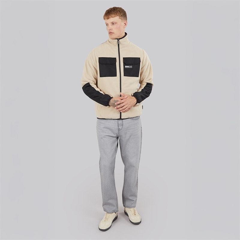 Heren anders fleece Stone - Afbeelding 4