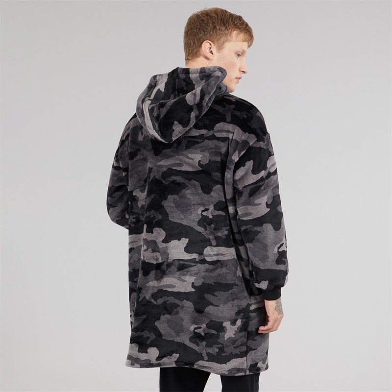 Herren - Ossit Kuscheliger Fleece Black Camo - Bild 2