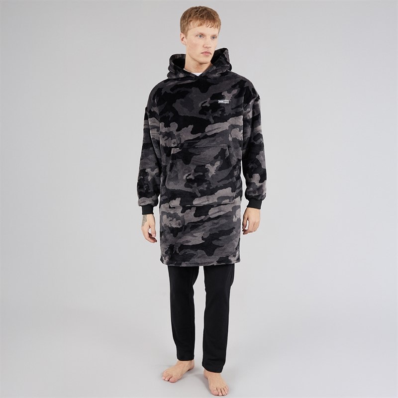 Herren - Ossit Kuscheliger Fleece Black Camo - Bild 3