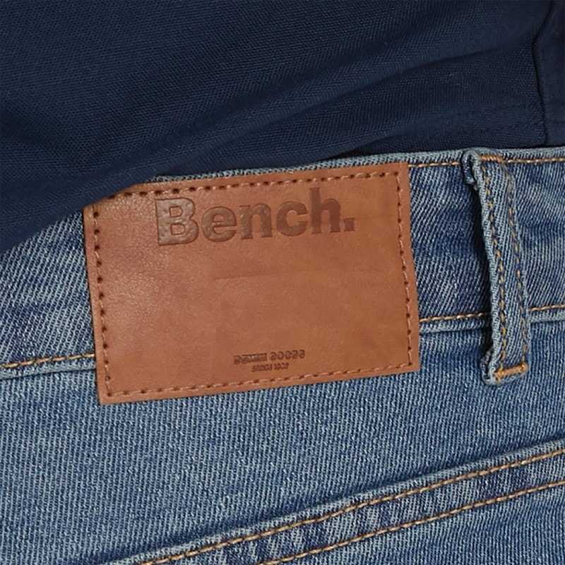 Mężczyźni jeansy stuart o prostym kroju Mid Blue Wash – zdjęcie  3