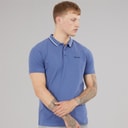 Herren - Gruff Polo-Shirt Mid Blue