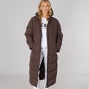 Veste imperméable longue Elli femmes Coffee