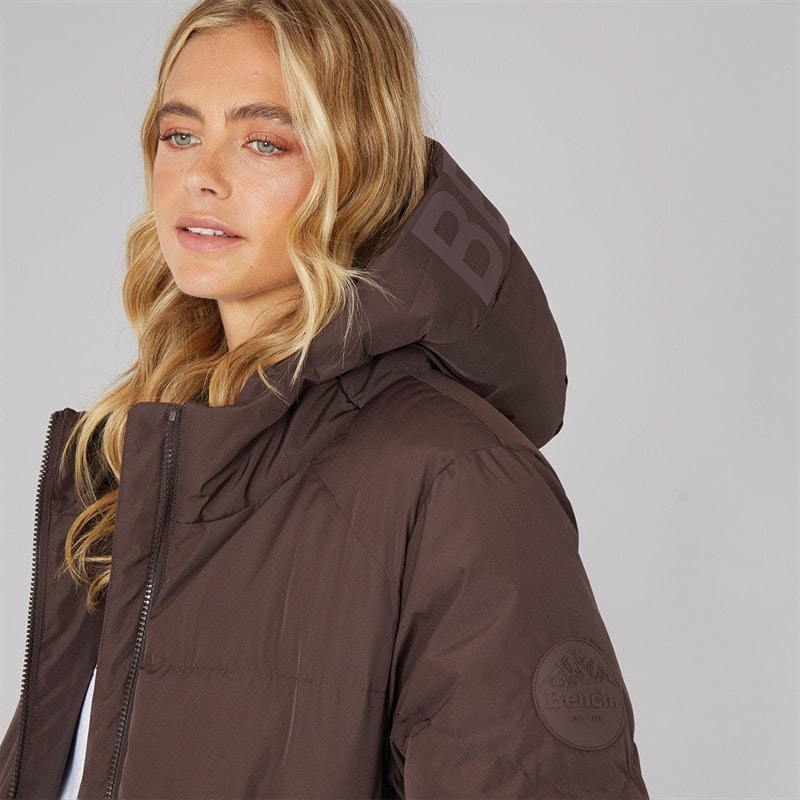 Veste imperméable longue Elli femmes Coffee - Image 3