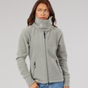 Dames funnel microfleece tracktop Graphite Grey