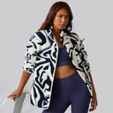 Polaire Gorla Borg femmes Blanc hiver/Navy Swirl