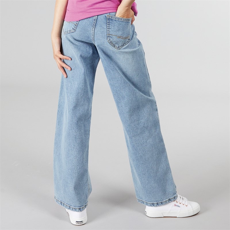 Meisjes maxina wijde jeans Light Wash - Afbeelding 2