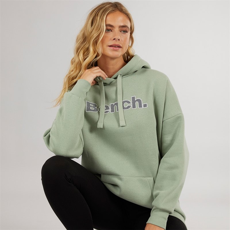 Damskie bluza z kapturem dayla oversize Dark Sage Green – zdjęcie  1