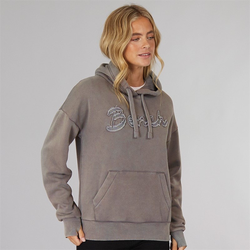 Sweat à capuche Trait femmes Graphite Grey - Image 1