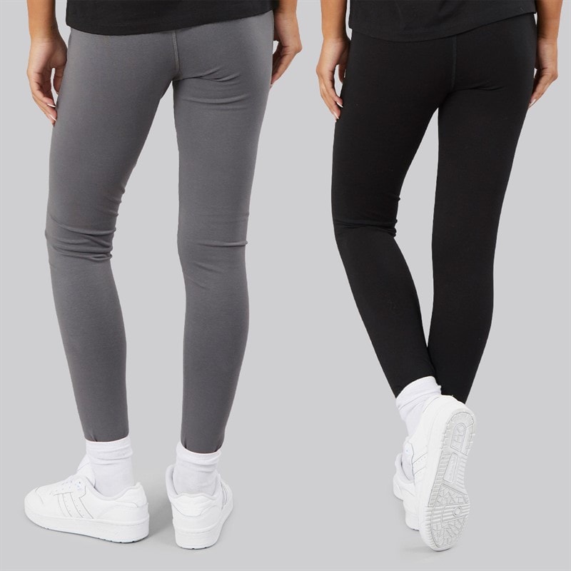Damen - Leggings Zwei-Pack Schwarz/Charcoal - Bild 2