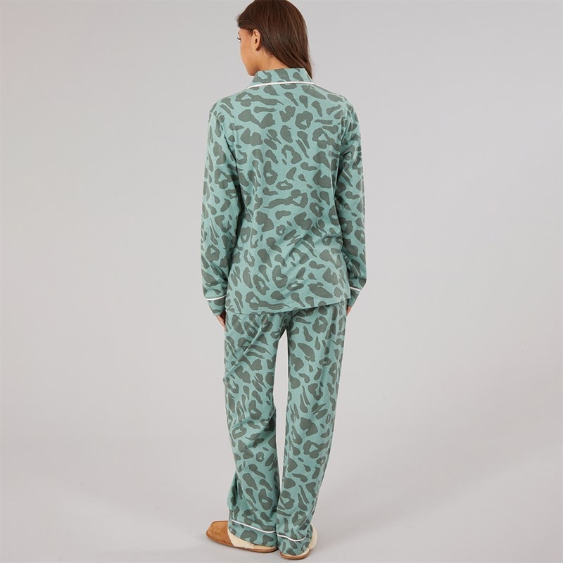 Pyjamas Korda femmes Dark Sage Leopard - Image 2