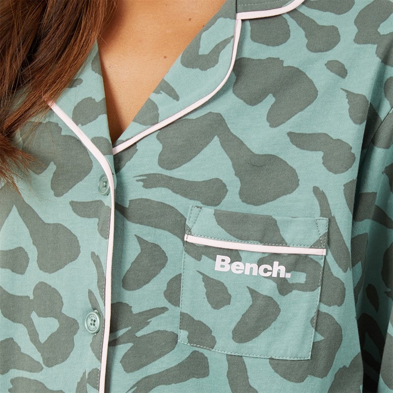 Pyjamas Korda femmes Dark Sage Leopard - Image 3