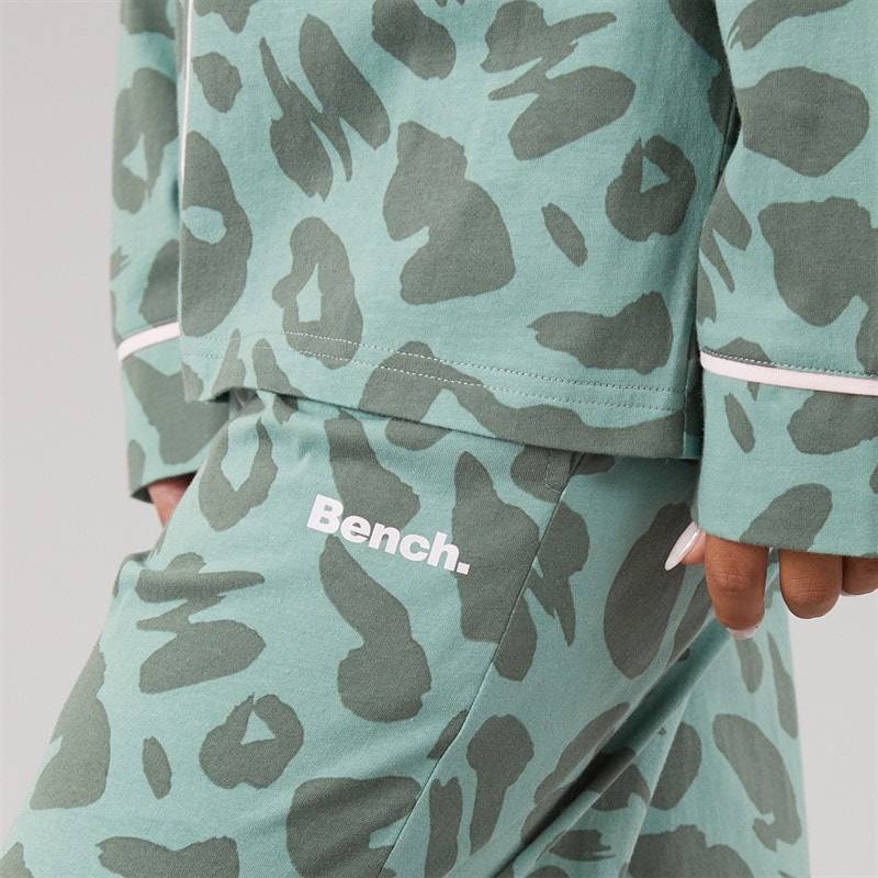 Pyjamas Korda femmes Dark Sage Leopard - Image 5
