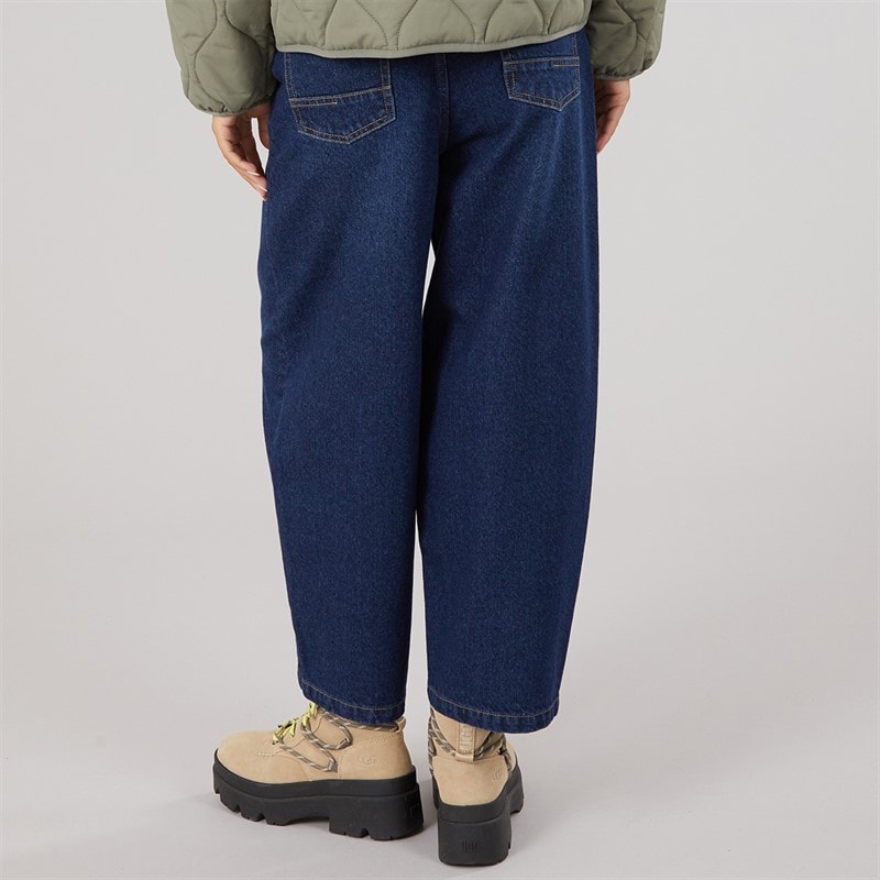 Jeans pattes d'éléphant femmes Bleu foncé - Image 2