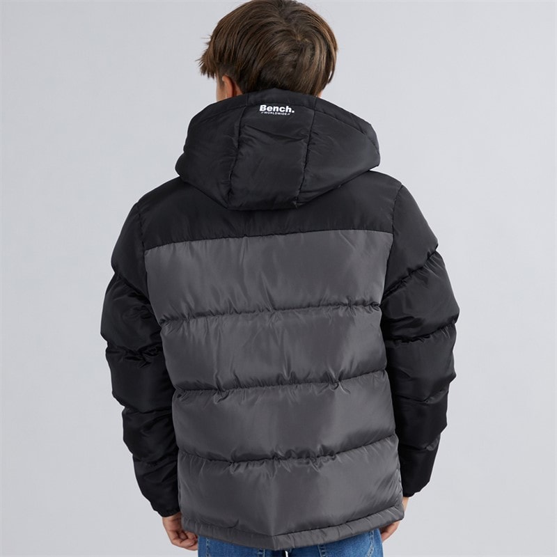 Bench Jungen - Vireo Wattierte Kapuzenjacke - Dunkelgrau/Schwarz - Bild 2