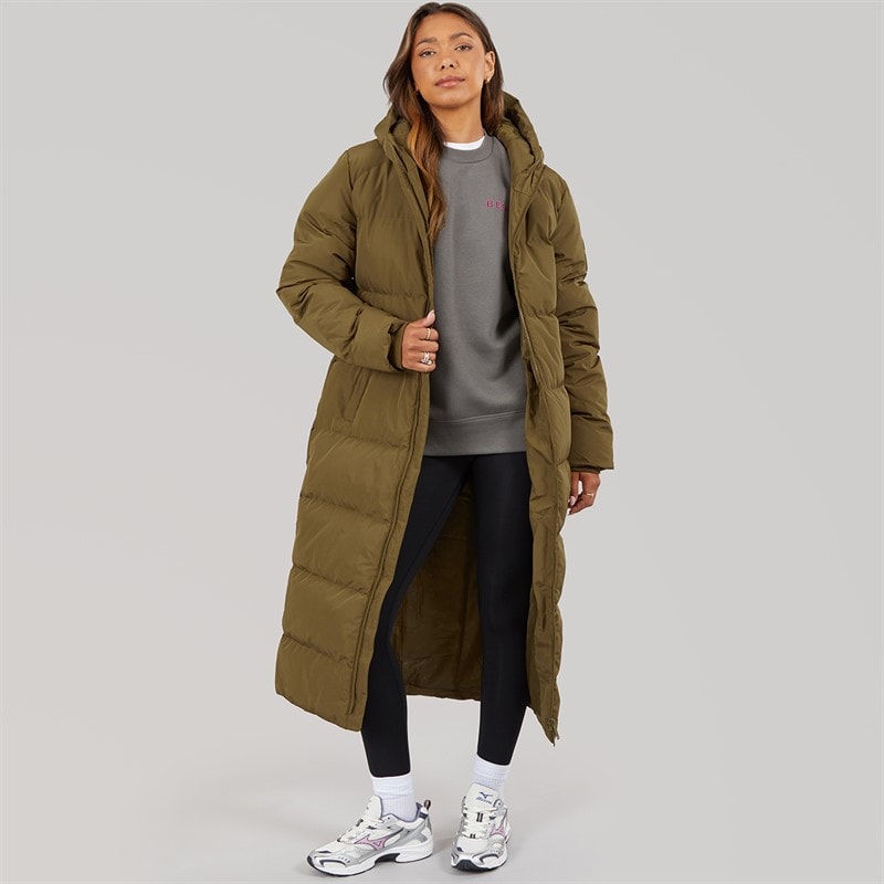 Bench Damskie wodoodporna kurtka maxi eli - Dark Olive