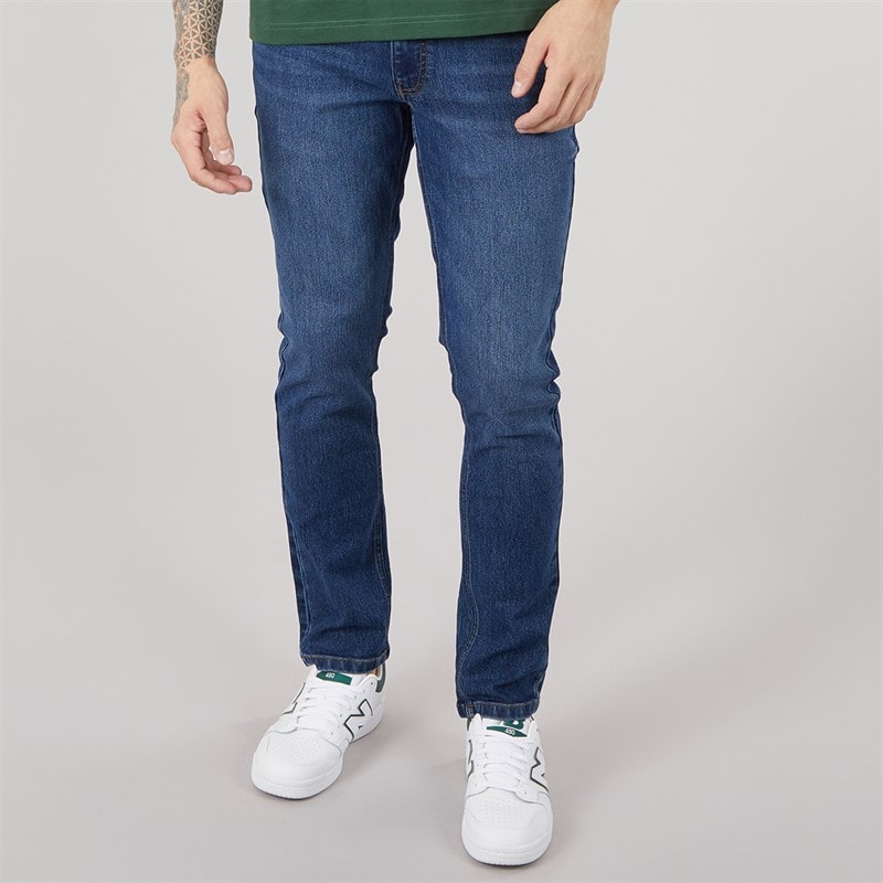 Bench Heren tedder slim jeans - Mid Blue Wash