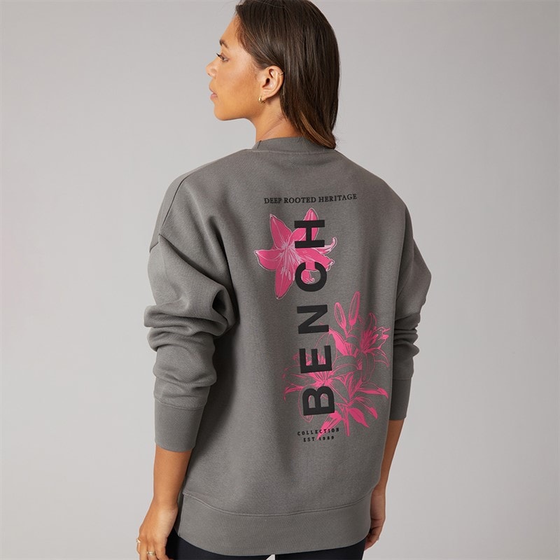 Damen - Serrie Oversized Rundhals-Sweatshirt Charcoal - Bild 1