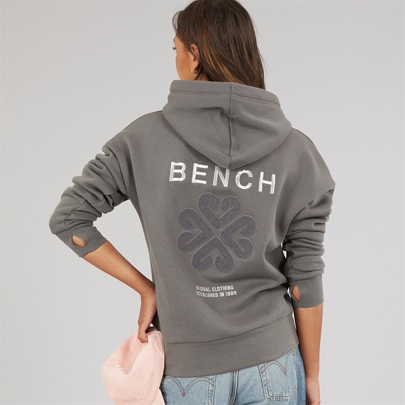 Damen - Amba Kapuzenpullover mit Bouclé-Grafik Charcoal - Bild 1
