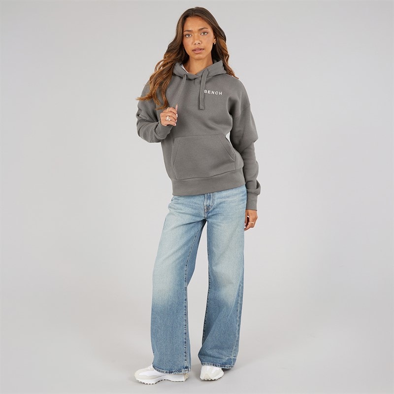 Damen - Amba Kapuzenpullover mit Bouclé-Grafik Charcoal - Bild 4