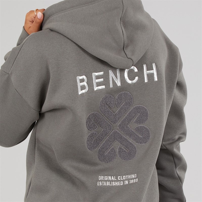 Damen - Amba Kapuzenpullover mit Bouclé-Grafik Charcoal - Bild 5