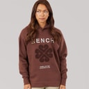 Dames osta losse fit hoodie Chocolate
