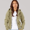 Damen - Chessa Fit Kapuzenjacke mit Reißverschluss Washed Khaki