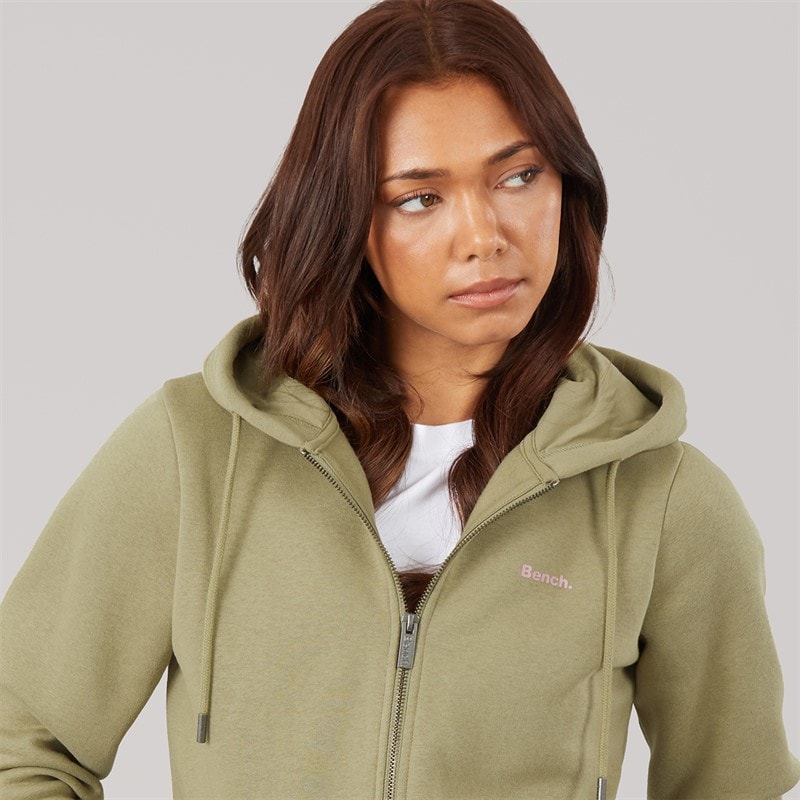 Damen - Chessa Fit Kapuzenjacke mit Reißverschluss Washed Khaki - Bild 3
