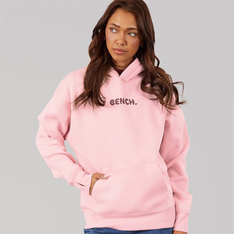 Damskie bluza z kapturem fessa oversize z nadrukiem graficznym Fairytale Pink – zdjęcie  2
