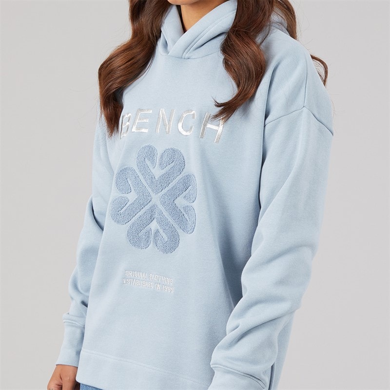 Dames osta losse fit hoodie Dusky Blue - Afbeelding 3