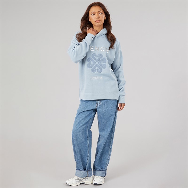 Dames osta losse fit hoodie Dusky Blue - Afbeelding 4