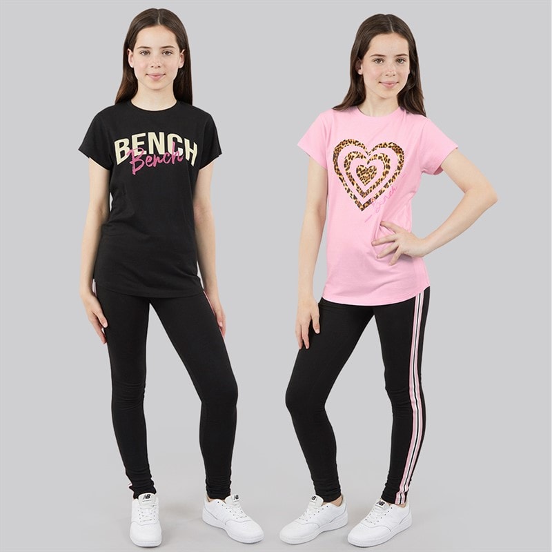 Lot de deux t-shirts Melodia filles Noir/Fairytale Pink - Image 3