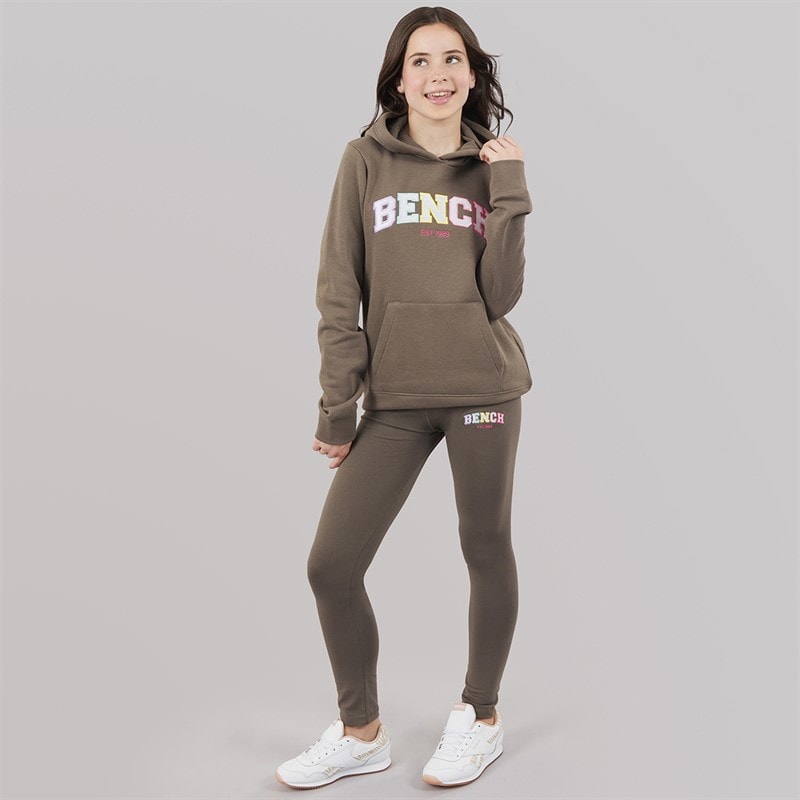 Bench Mädchen - Pixiepop Kapuzenpullover- und Leggings-Set - Charcoal