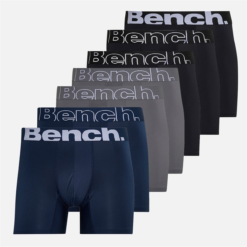 Herren - Atglen Boxer-Shorts Sieben-Pack Schwarz/Navy/Steel Grey - Bild 1