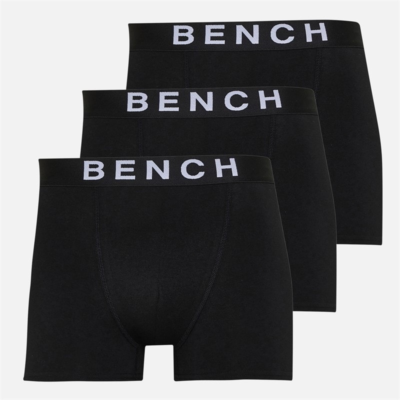 Bench Herren - Kennet Boxer-Shorts Dreierpack - Schwarz