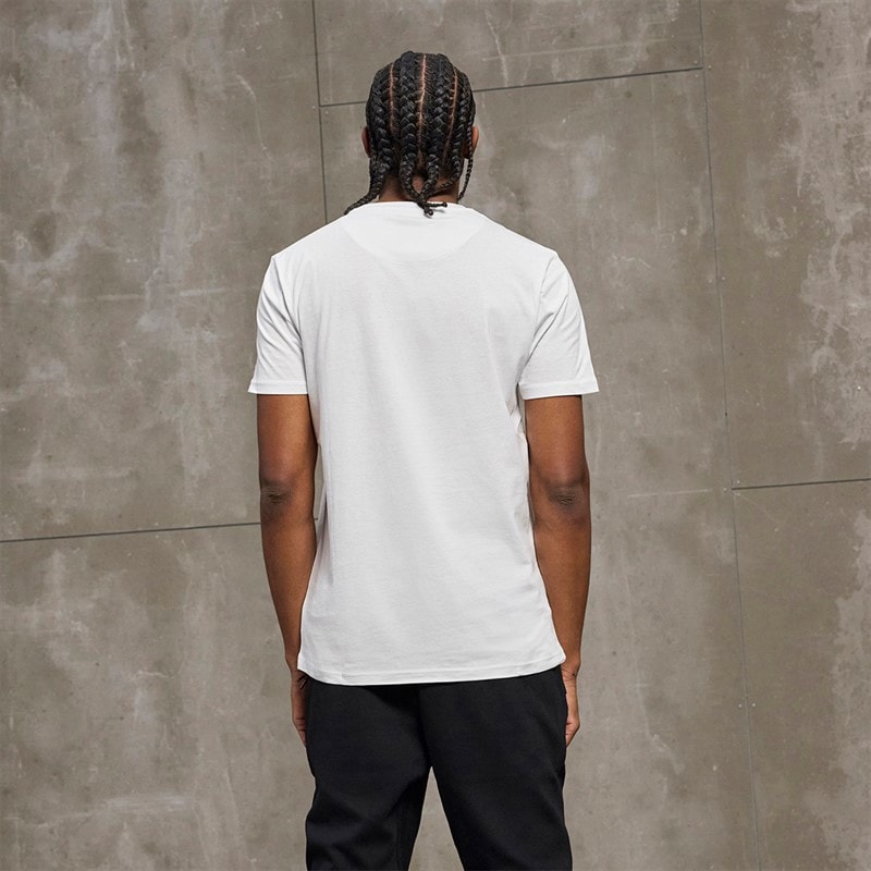 Heren iconic maximized logo t-shirt Wit - Afbeelding 2