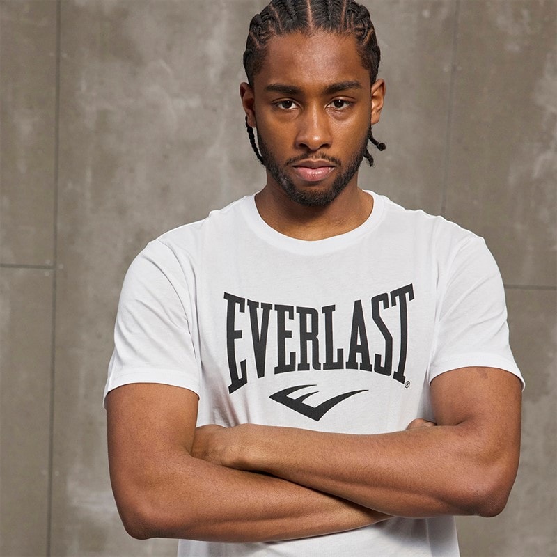 Heren iconic maximized logo t-shirt Wit - Afbeelding 3