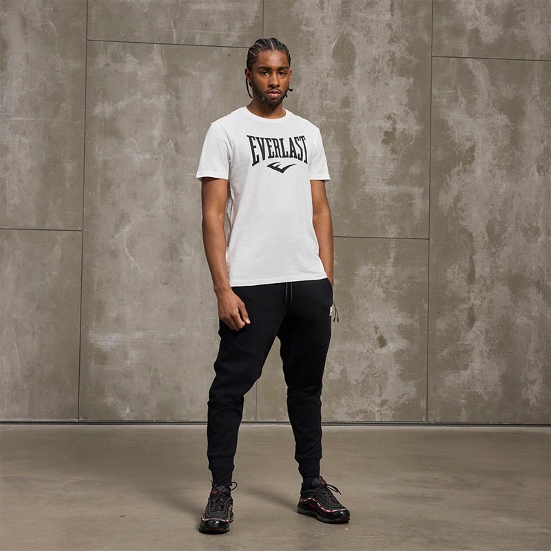 Heren iconic maximized logo t-shirt Wit - Afbeelding 4