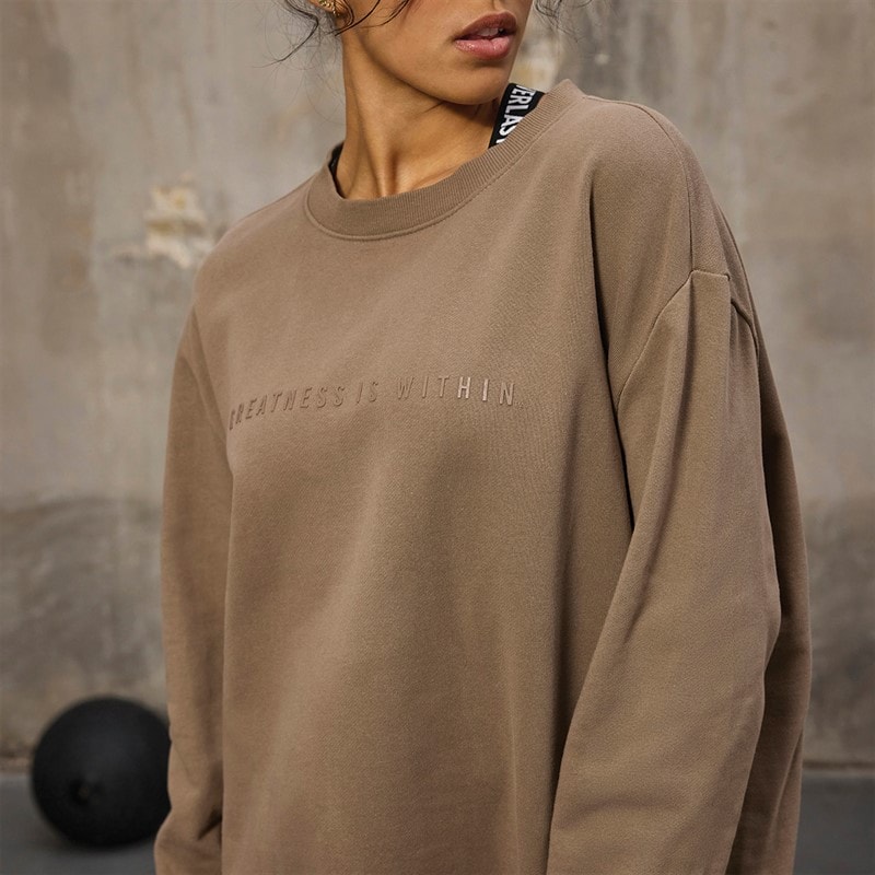 Sweat-shirt oversize à col rond femmes Fossil - Image 3