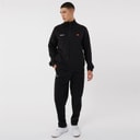 Heren ferrari poly trainingspak Zwart