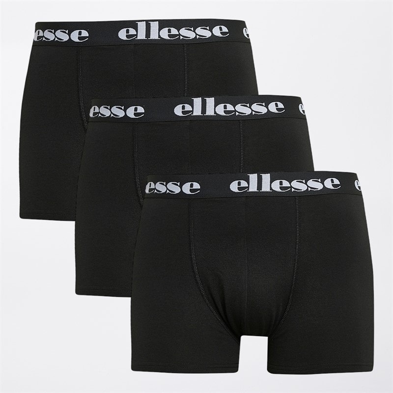 Ellesse Herren - Boxershorts Dreierpack - Schwarz