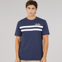 Herren - Squalius Retro-Streifen T-Shirt Navy